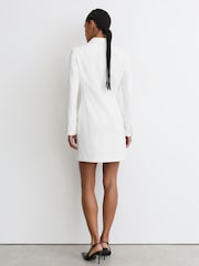 Reiss Annie Velvet Peak-Lapel Tuxedo Mini Dress - صورة 8 من 9