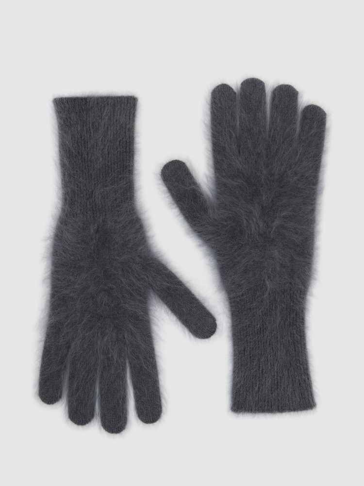Gris - Guantes de cachemira cepillada Millie de Reiss - Imagen 2 de 3 Gris - Guantes de cachemira cepillada Millie de Reiss - Imagen 2 de 3