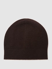 Шоколад - Reiss Mollie 100% Cashmere Beanie - Image 2 of 4