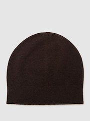 Шоколад - Reiss Mollie 100% Cashmere Beanie - Image 3 of 4