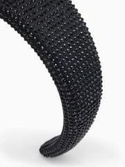 AllSaints Black Holly Pave Headband - Image 3 of 3