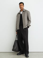 Reiss Dark Brown Petrov Shirt - Image 1 of 8