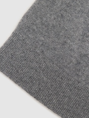 Gris - Reiss Mollie 100% Cashmere Beanie - Imagen 4 de 4