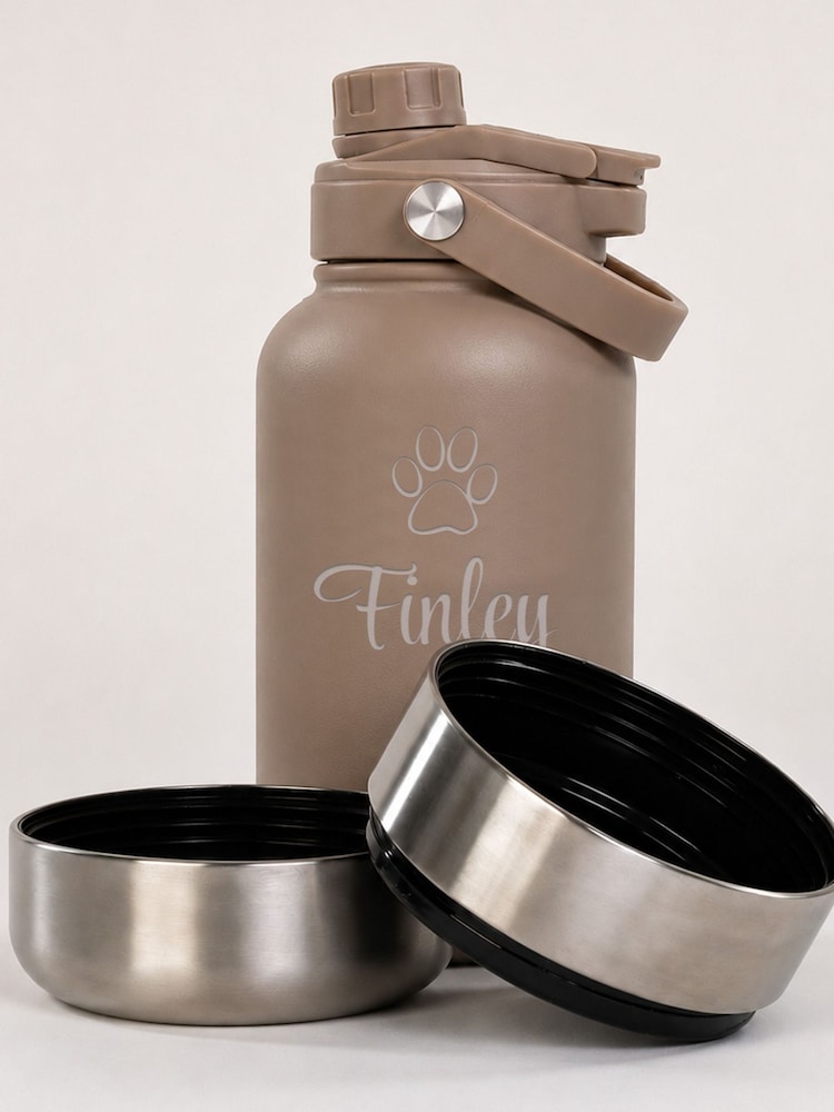 Personalised Dogs Travel Bottle 3-in-1 by Loveabode - Image 2 of 4 Personalised Dogs Travel Bottle 3-in-1 by Loveabode - Image 2 of 4