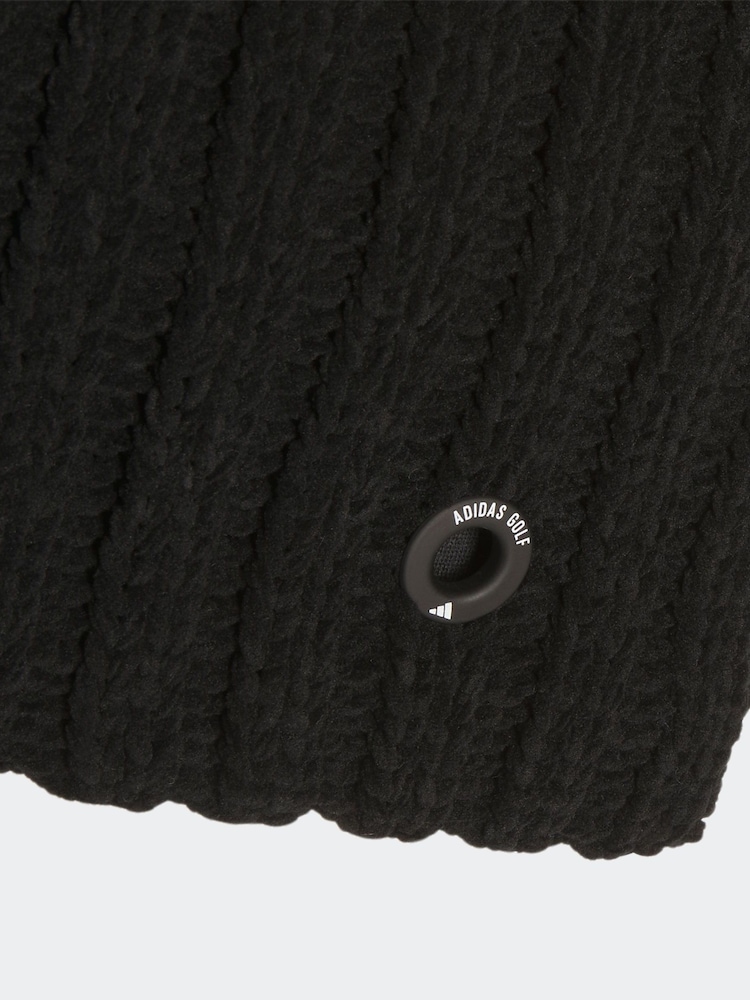 Черный вязаный горло с узором adidas Golf Snood - Изображение 2 из 4