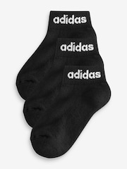 Черный - Набор из 3 пар adidas носков с мягкой подошвой - Изображение 1 из 5
