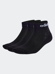 Черный - Набор из 3 пар adidas носков с мягкой подошвой - Изображение 2 из 5