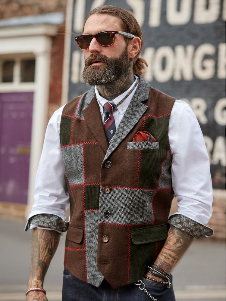 Joe Browns Perfect Patchwork Waistcoat - Larawan 1 ng 9