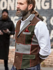 Joe Browns Perfect Patchwork Waistcoat - Larawan 2 ng 9