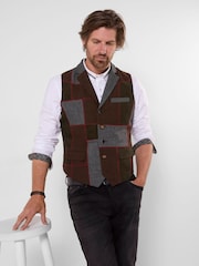 Joe Browns Perfect Patchwork Waistcoat - Larawan 3 ng 9