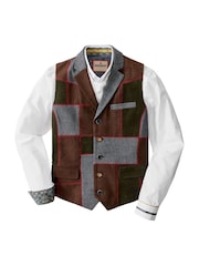 Joe Browns Perfect Patchwork Waistcoat - Larawan 7 ng 9