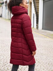 Deep Red Shower Resistant Padded Coat - Image 3 of 9