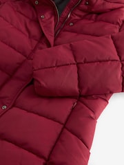 Deep Red Shower Resistant Padded Coat - Image 7 of 9
