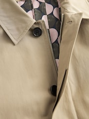 Stone Cream Shower Resistant Trench Coat - Image 9 of 9