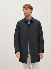 Black Shower Resistant Trench Coat - Image 1 of 13