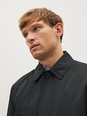 Black Shower Resistant Trench Coat - Image 4 of 13