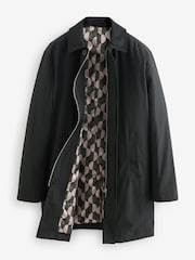 Black Shower Resistant Trench Coat - Image 8 of 13