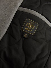 Light Grey Wool Rich Double Breasted Peacoat - Image 8 of 9