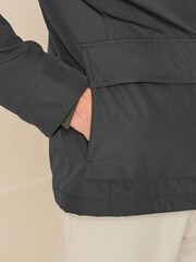 Grey Shower Resistant Four Pocket Funnel Neck Jacket - Image 7 of 12