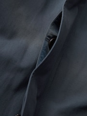 Navy Blue Shower Resistant Trench Coat - Image 10 of 13