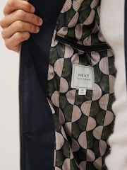 Navy Blue Shower Resistant Trench Coat - Image 6 of 13