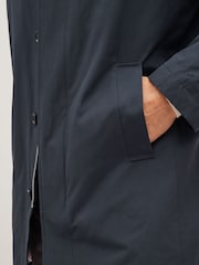 Navy Blue Shower Resistant Trench Coat - Image 7 of 13