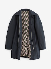 Navy Blue Shower Resistant Trench Coat - Image 8 of 13