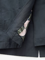 Navy Blue Shower Resistant Trench Coat - Image 9 of 13