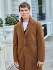 Toffee Brown Epsom Overcoat - Image 1 of 11