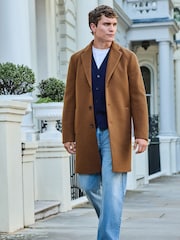 Toffee Brown Epsom Overcoat - Image 2 of 11