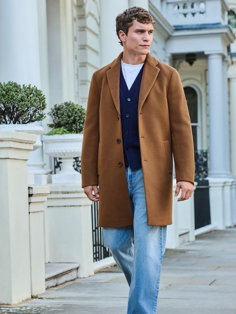 Toffee Brown Epsom Overcoat - Image 2 of 11