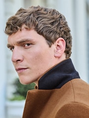 Toffee Brown Epsom Overcoat - Image 4 of 11