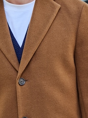 Toffee Brown Epsom Overcoat - Image 6 of 11