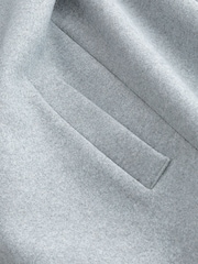Light Grey Double Breasted Epsom Overcoat - Image 11 of 11