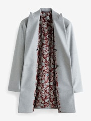Light Grey Double Breasted Epsom Overcoat - Image 8 of 11