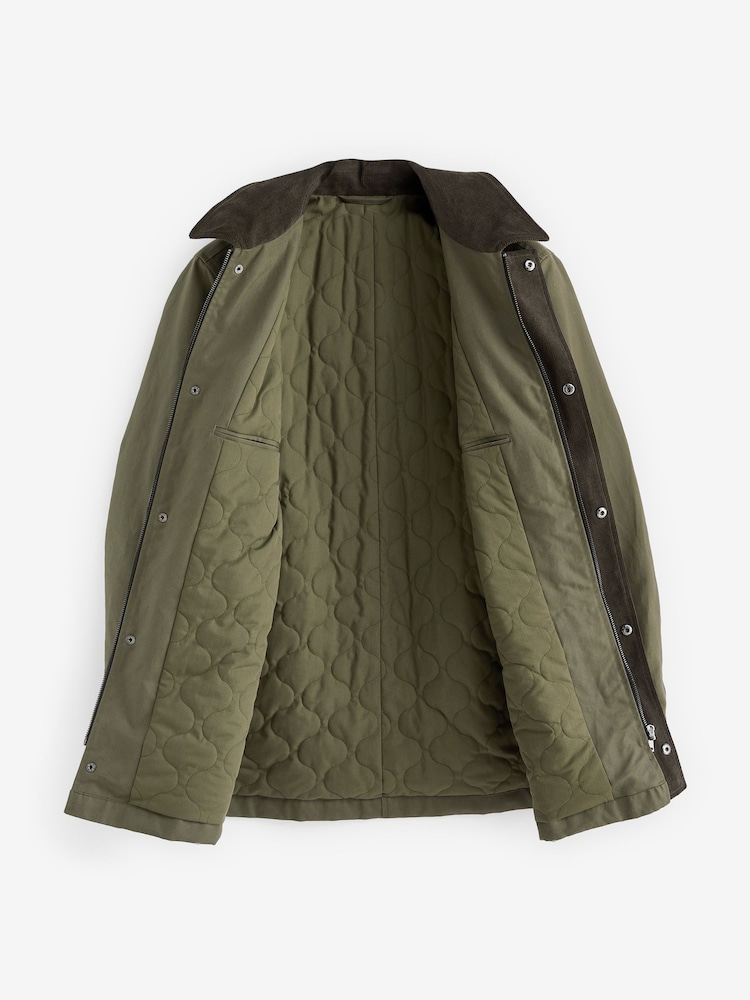 Vert - Veste en coton ciré britannique Signature - Image 7 of 11