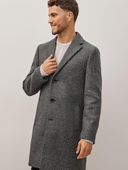 Charcoal Grey Signature Italian Fabric Epsom Coat - Image 1 of 5