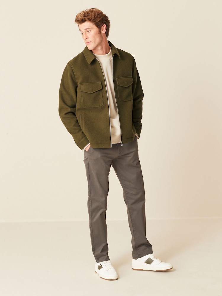 Olive Green Trucker Jacket - Image 2 of 11