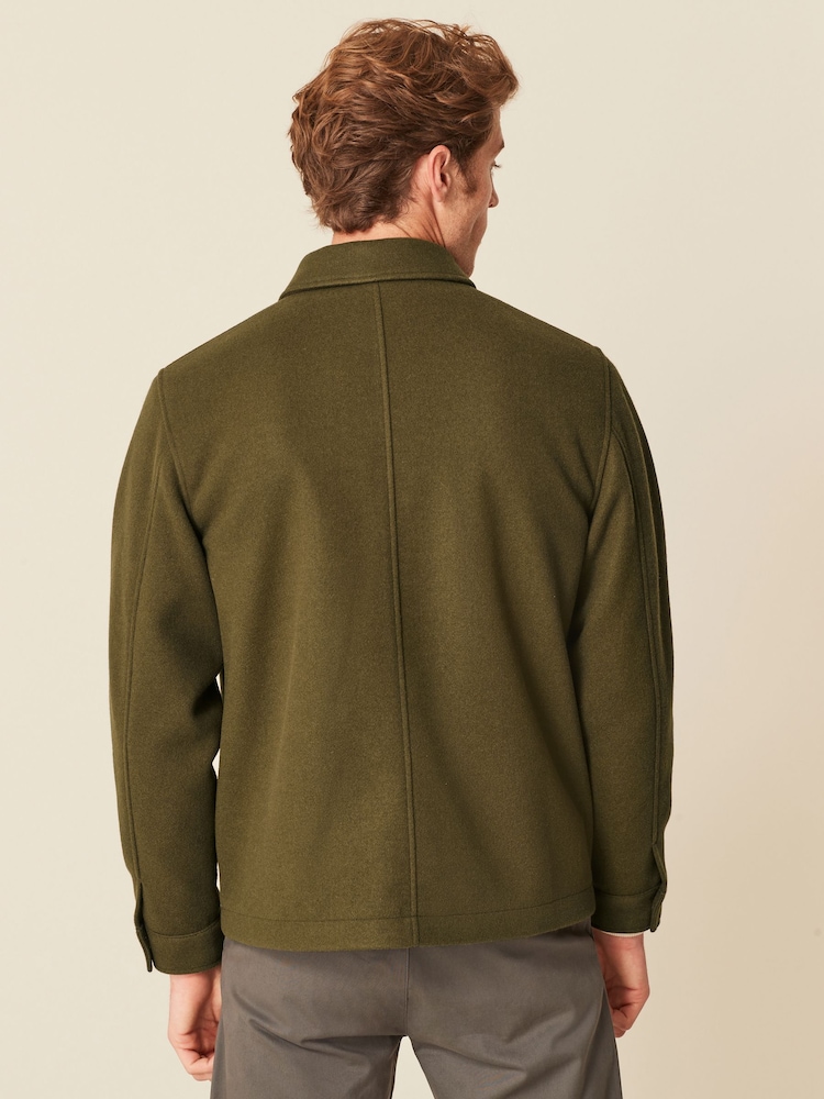 Olive Green Trucker Jacket - Image 3 of 11