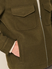 Olive Green Trucker Jacket - Image 6 of 11