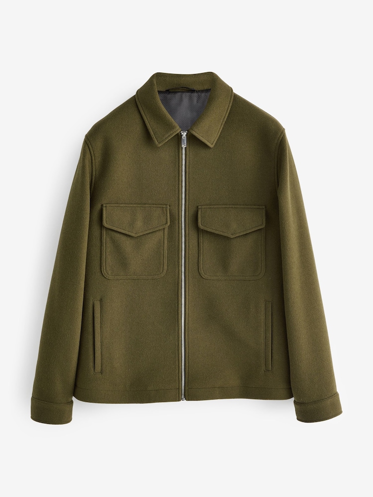 Olive Green Trucker Jacket - Image 7 of 11