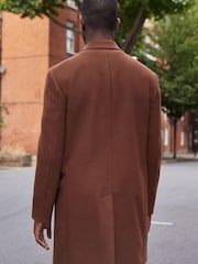 Dark Brown Double Breasted Epsom Coat - Image 2 of 12