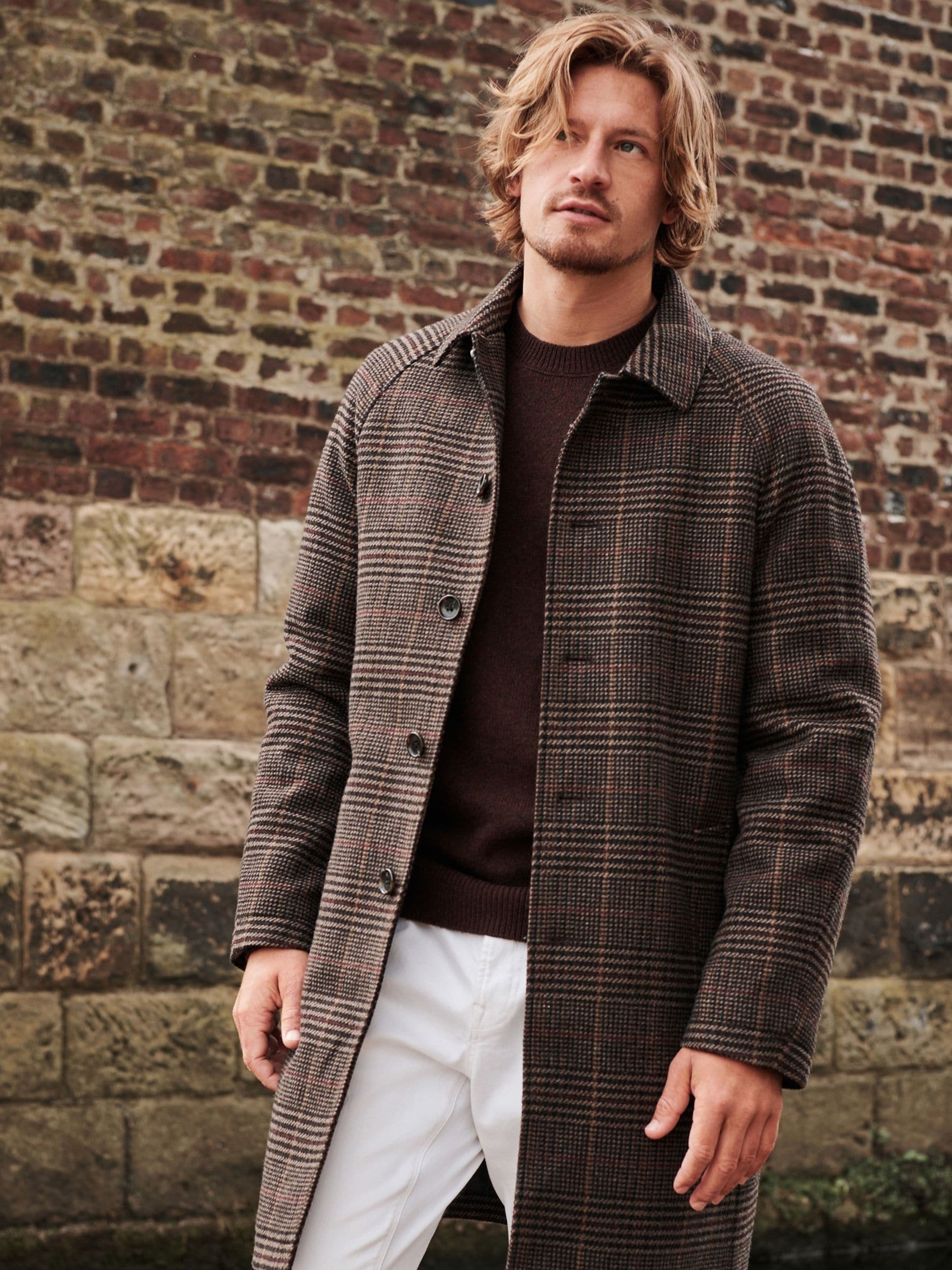 Buy Brown Signature Italian Fabric Car Coat from Next Luxembourg