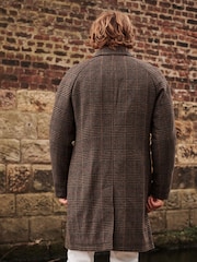 Brown Signature Italian Fabric Car Coat - Image 3 of 8