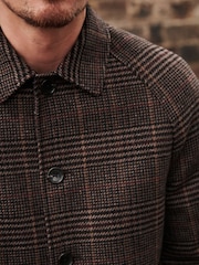 Brown Signature Italian Fabric Car Coat - Image 6 of 8