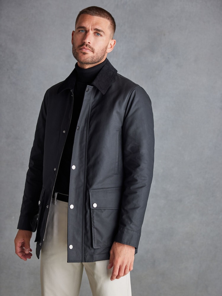 Black Signature British Waxed Cotton Jacket - Image 1 of 11