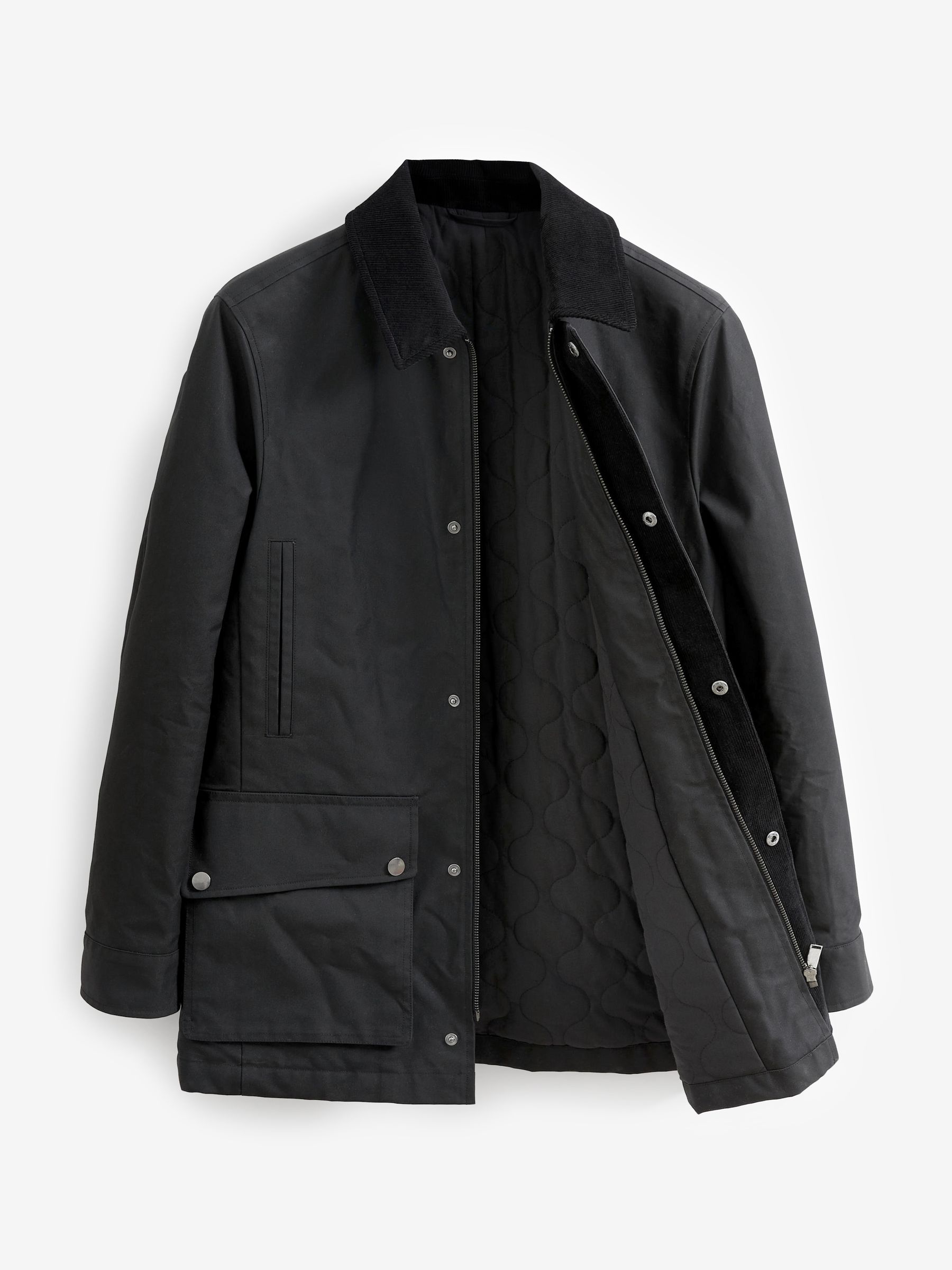 Buy Black Signature British Waxed Cotton Jacket from Next Luxembourg