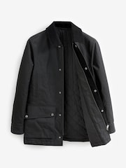 Black Signature British Waxed Cotton Jacket - Image 10 of 11