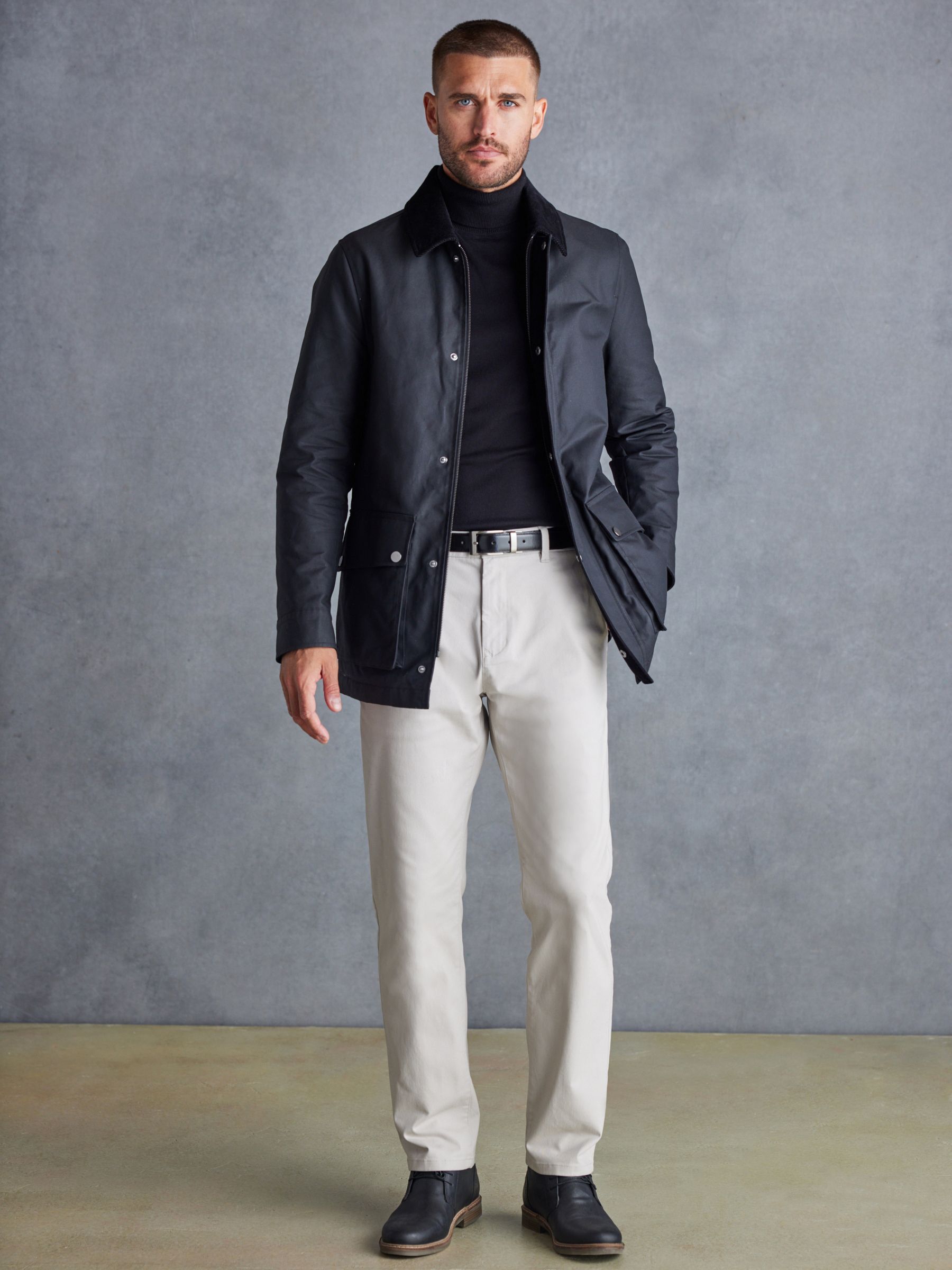 Buy Black Signature British Waxed Cotton Jacket from Next Luxembourg