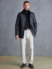 Black Signature British Waxed Cotton Jacket - Image 2 of 11
